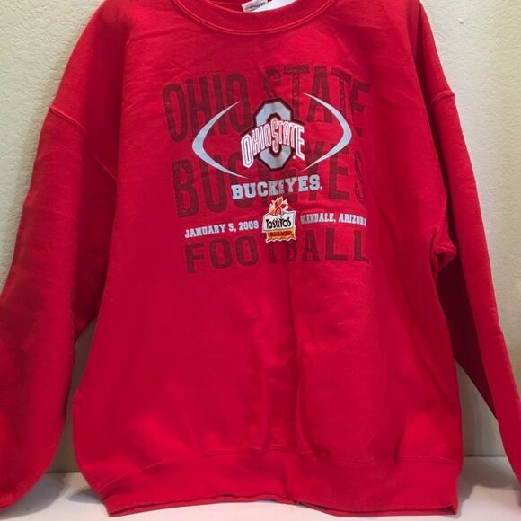 GLIDAN NEW W TAG RED OHIO STATE BUCKEYES XL - Picture 1 of 4